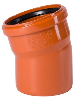 Отвод ПВХ 15°