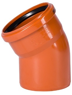 Отвод ПВХ 30°