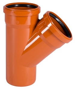 Тройник ПВХ 45°