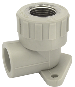 Угольник PPR комбинированный с креплением (вн. рез.) PESTAN (Сербия)