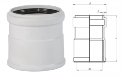 Муфта насадная с уплотнительной манжетой