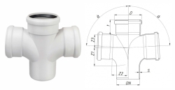 Крестовина 87°