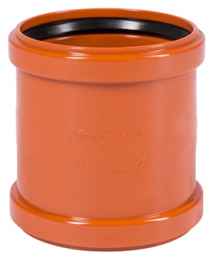 Муфта двойная ПВХ (с перегородкой)