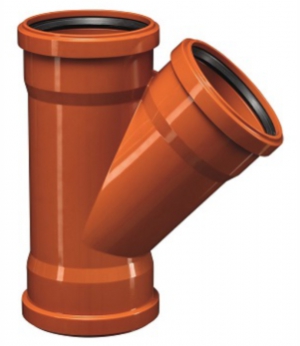 Тройник ПВХ 3-х раструбный